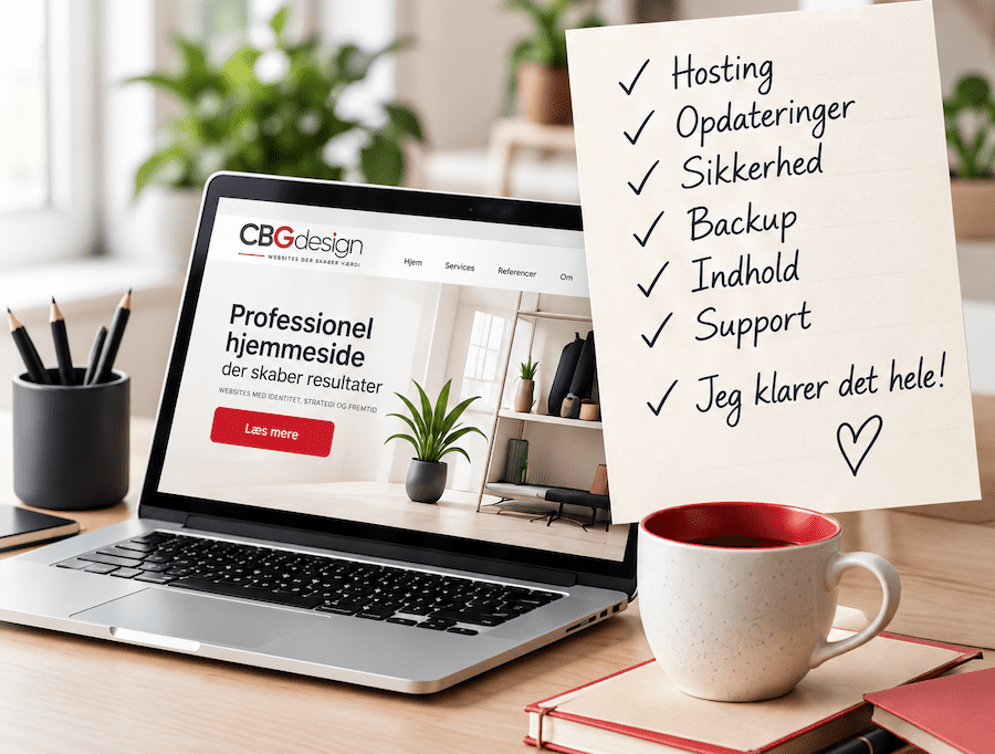Fuld vedligehold / Webmaster - CBGdesign.dk
