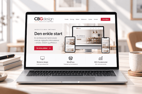 Lille hjemmeside - CBGdesign.dk
