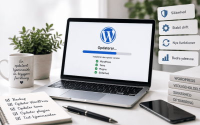 Opdater WordPress hjemmeside