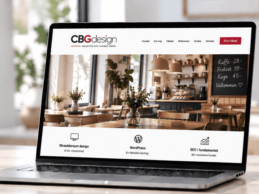 Skræddersyede hjemmeside - CBGdesign.dk