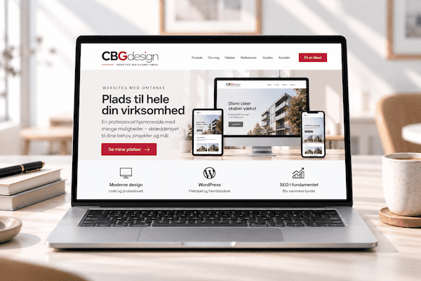 Stor hjemmeside - CBGdesign.dk